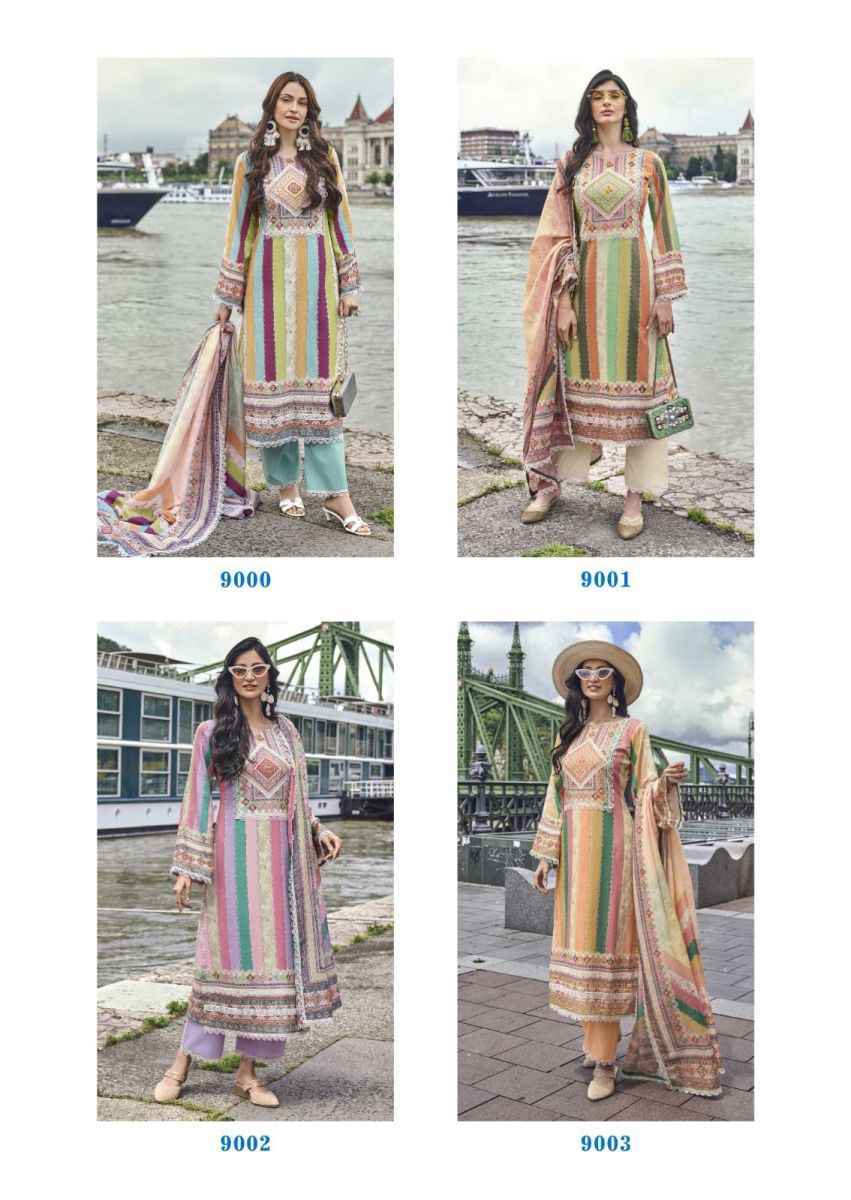 The Hermitage Shop Azaa Cotton Dress Material (04 Pc Catalog)