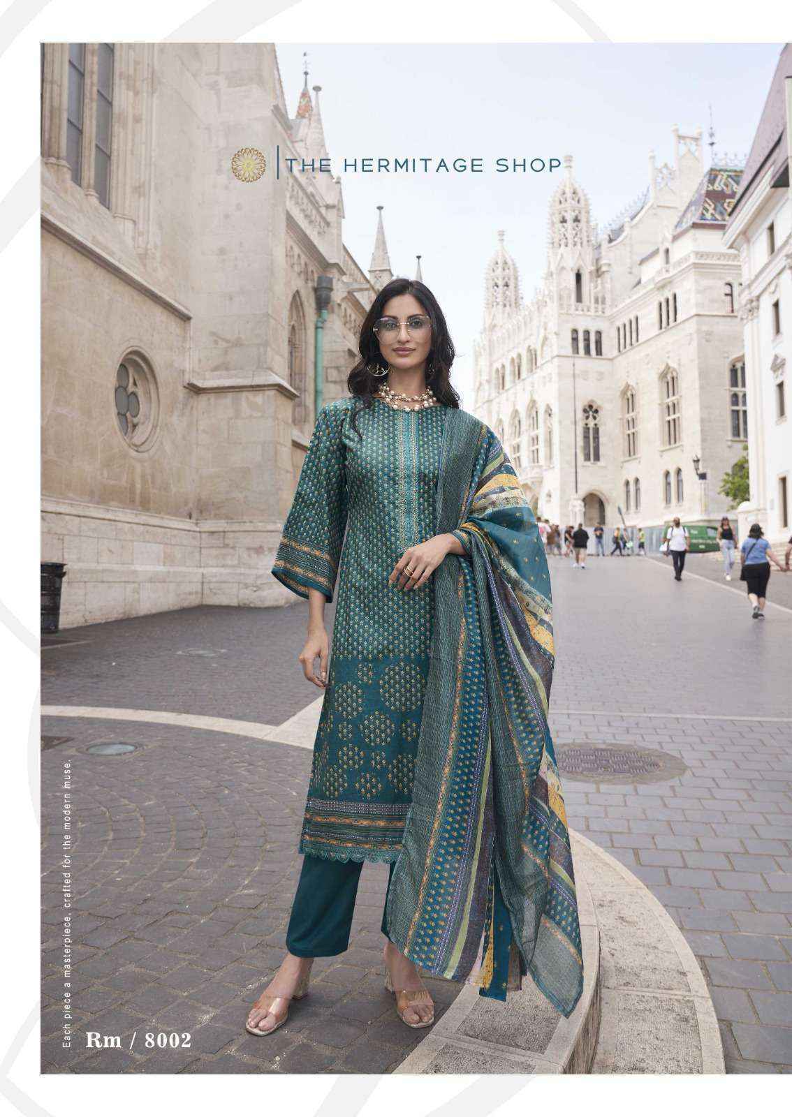 The Hermitage Shop Roz Meher Lawn Dress Material 6 pcs Catalogue