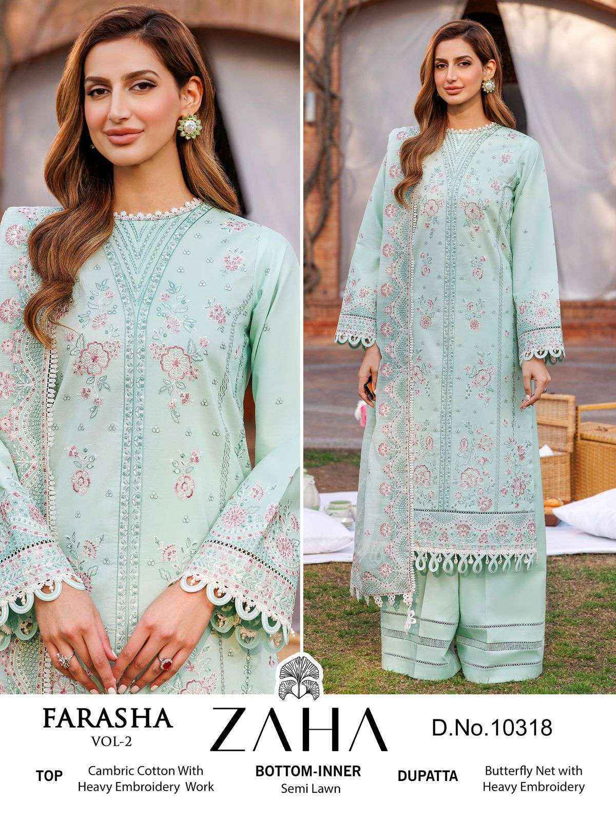 Zaha Farasha Vol-2 Cotton Dress Material (4 pcs Catalogue)