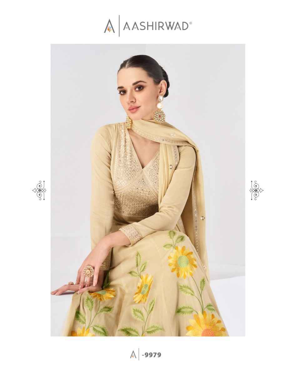 Aashirwad Creation Marigold Premium Silk Readymade Dress (2 pcs Catalogue)