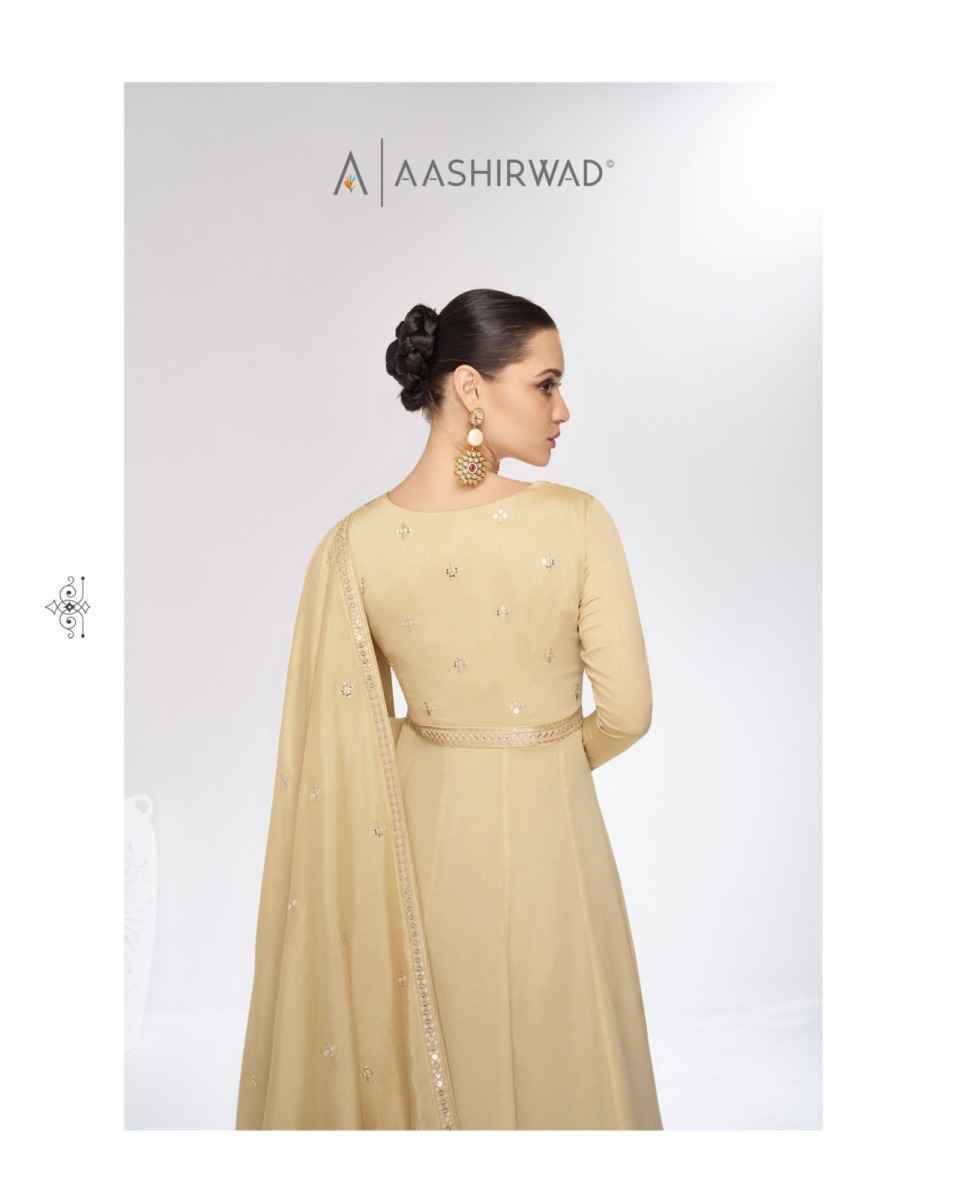 Aashirwad Creation Marigold Premium Silk Readymade Dress (2 pcs Catalogue)