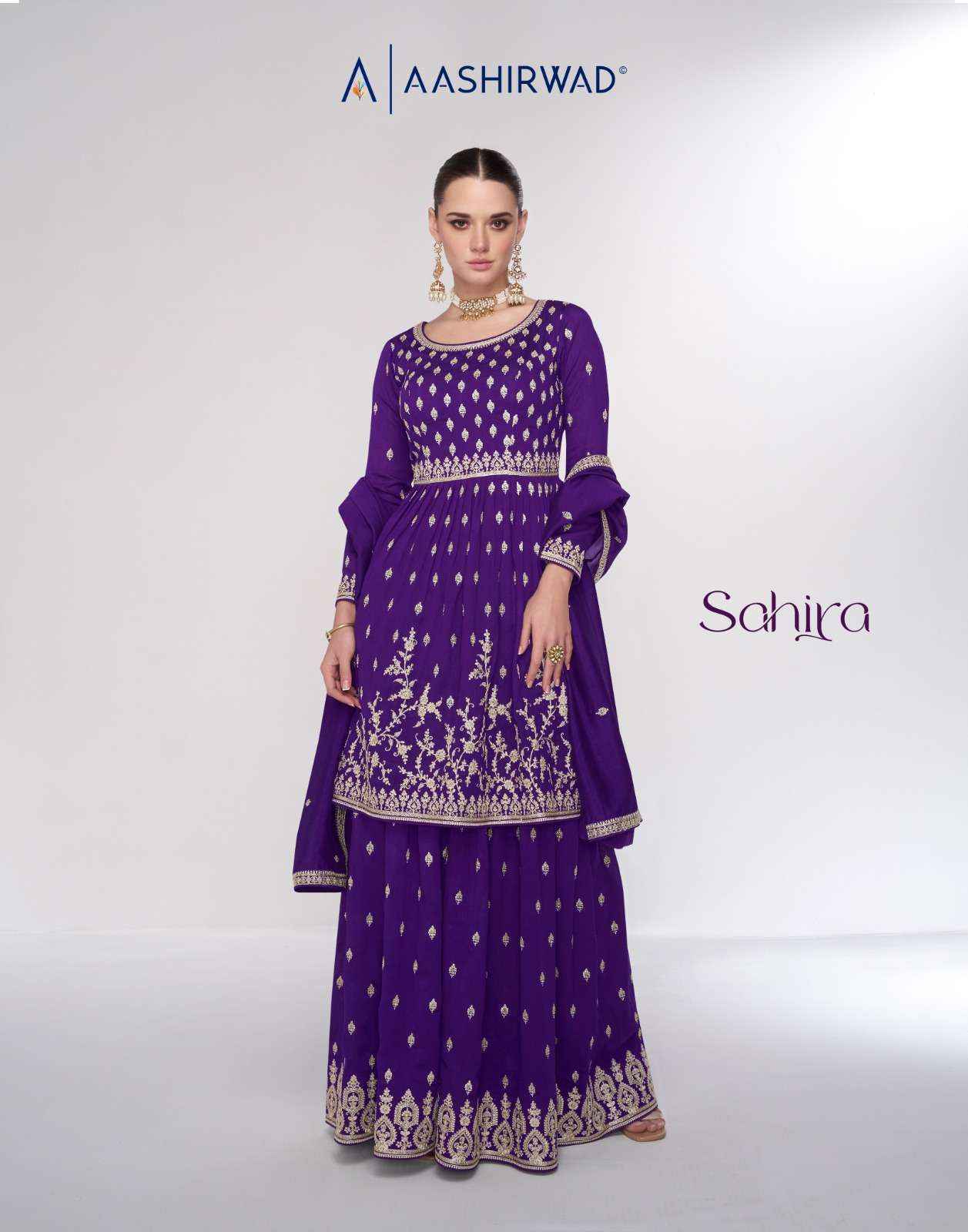 Aashirwad Creation Sahira Silk Readymade Dress (3 pcs Catalogue)