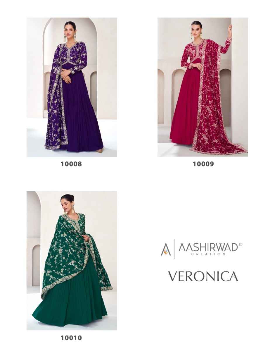 Aashirwad Creation Veronica Silk Readymade Suit (3 pcs Catalogue)