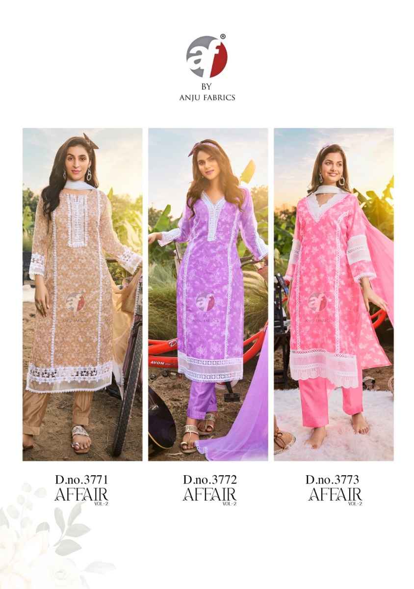 Anju Fabrics Affair Vol-2 Organza Readymade Suit (6 pcs Catalogue)