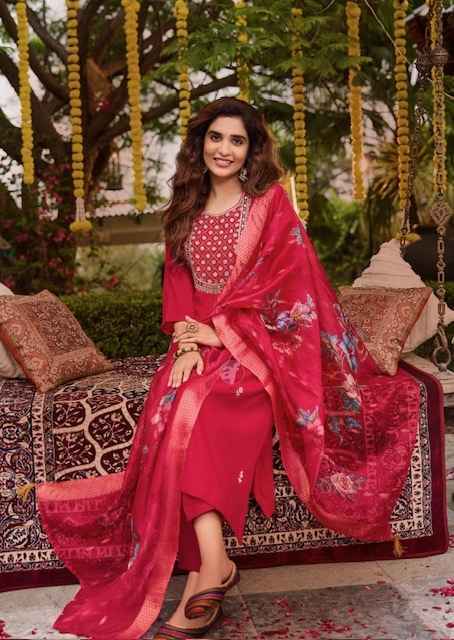 Anju Fabrics Shararat Vol-7 Viscose Readymade Suit (6 pcs Catalogue)