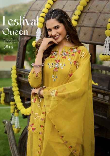 Anju Fabrics Tyohaar Vol-2 Viscose Readymade Suit (6 pcs Catalogue)