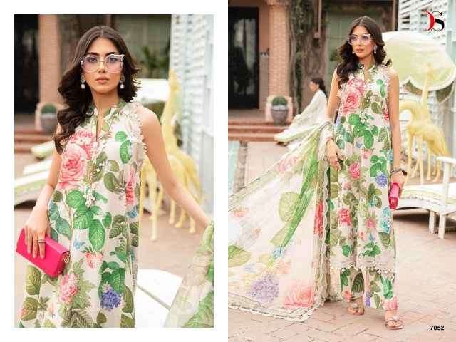 Deepsy Maria B M Prints 24 3 Cotton Dress Material (7 pcs Catalogue)