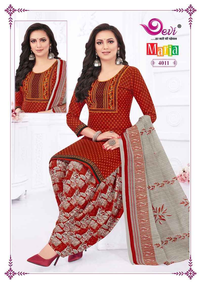 Devi Marina Vol-4 Indo Cotton Readymade Suit (12 pcs Catalogue)