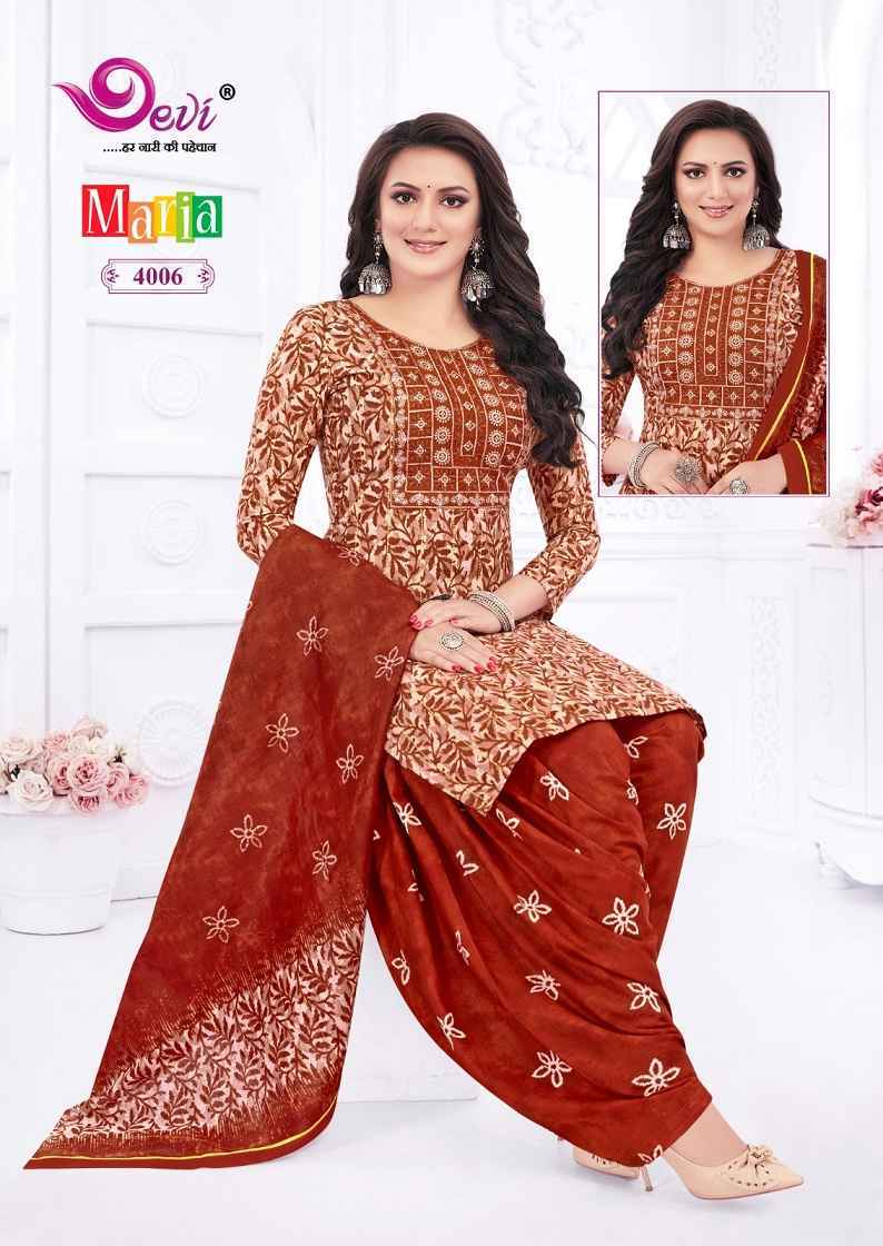 Devi Marina Vol-4 Indo Cotton Readymade Suit (12 pcs Catalogue)