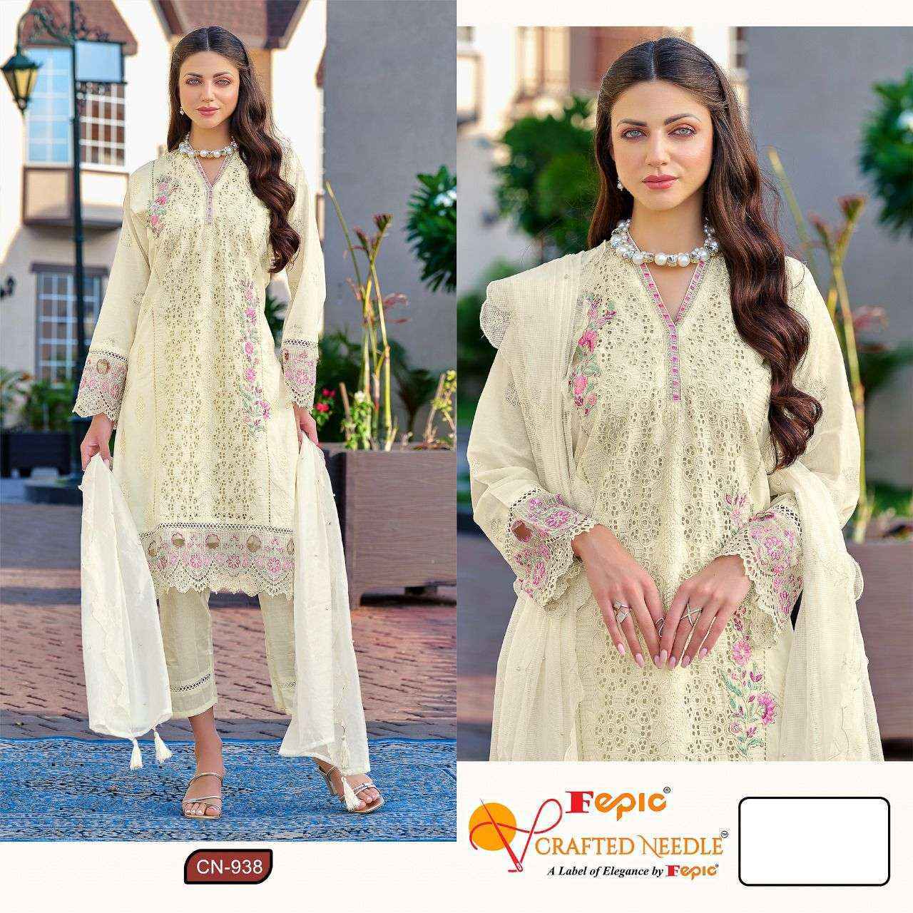 Fepic Crafted Needle Cn 938 Cotton Readymade Suit (3 pcs Catalogue)