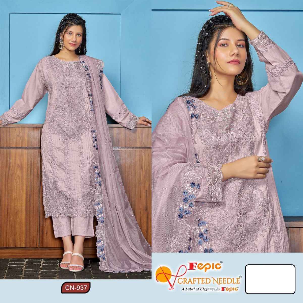 Fepic Rosemeen CN 937 Cambric Readymade Suit (3 pcs Catalogue)