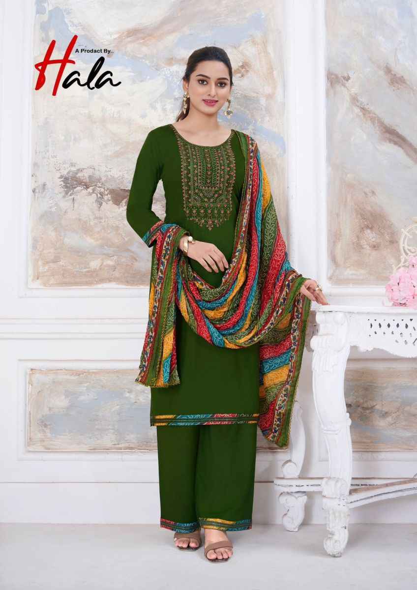 Hala Nigaar Vol-1 Rayon Dress Material (8 pcs Catalogue)