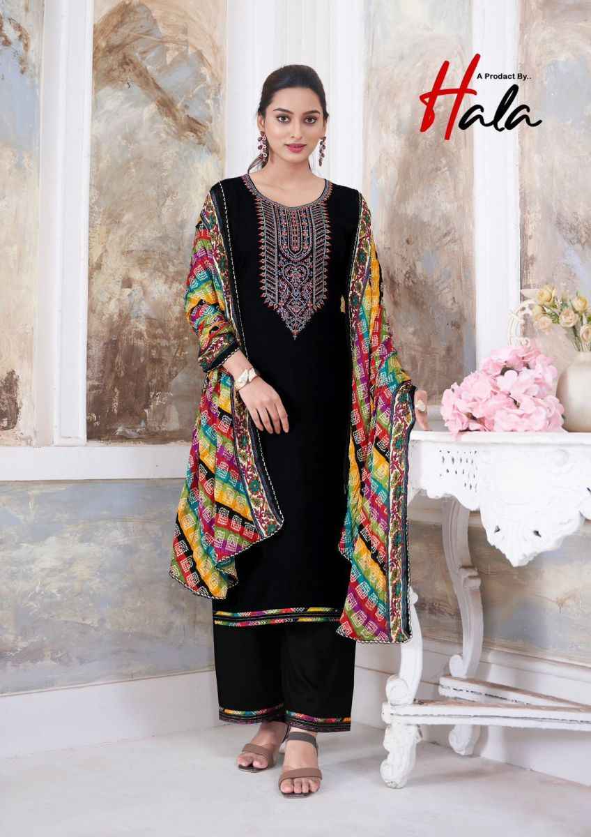 Hala Nigaar Vol-1 Rayon Dress Material (8 pcs Catalogue)