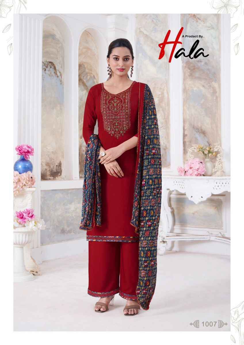 Hala Nigaar Vol-1 Rayon Dress Material (8 pcs Catalogue)