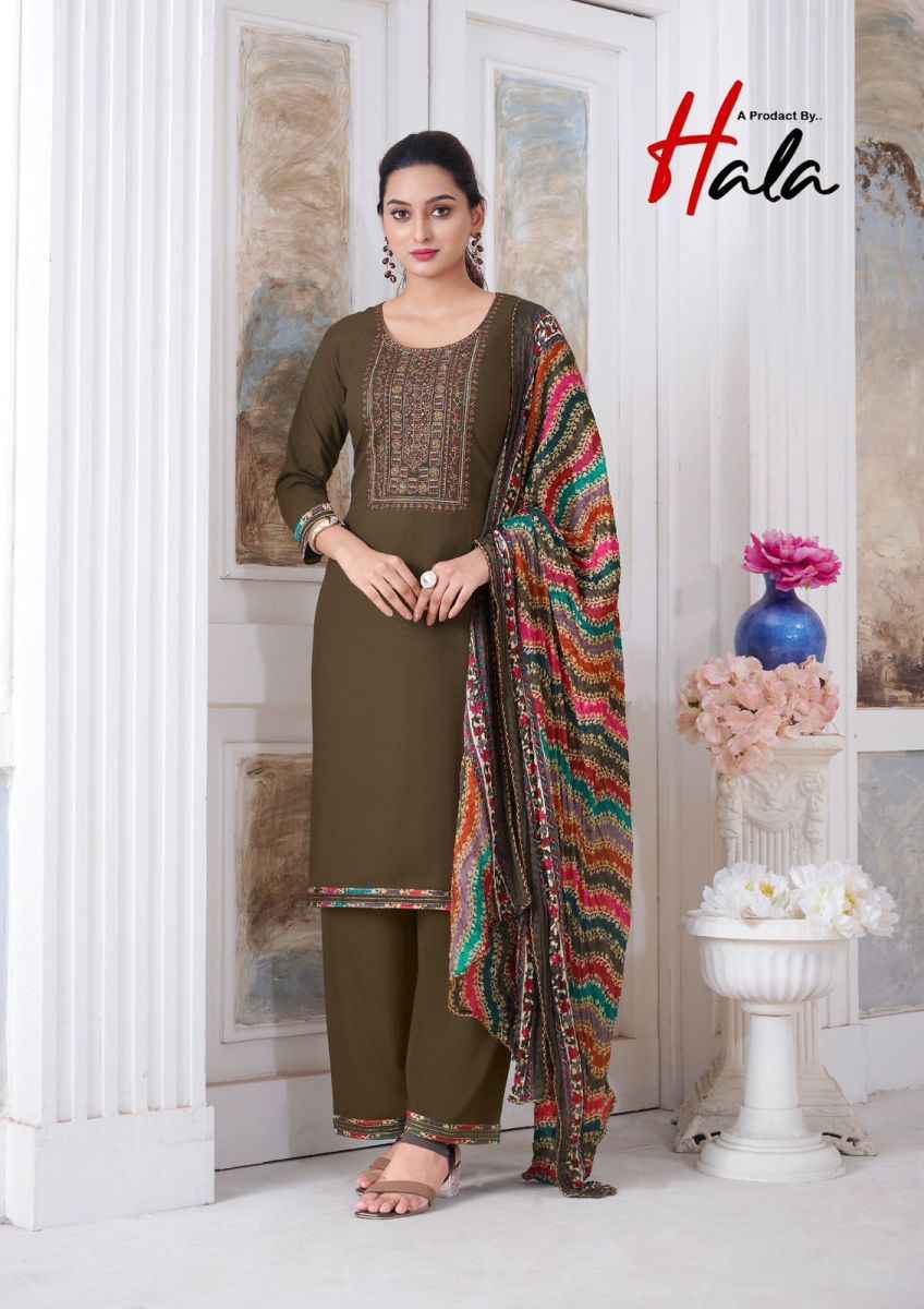 Hala Nigaar Vol-1 Rayon Dress Material (8 pcs Catalogue)