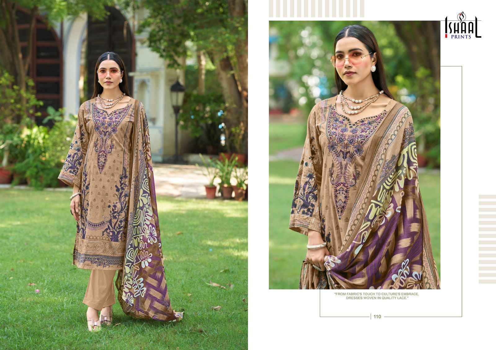 Ishaal Print Maria Vol-1 Cotton Embroidery Dress Material (8 Pc Catalog)