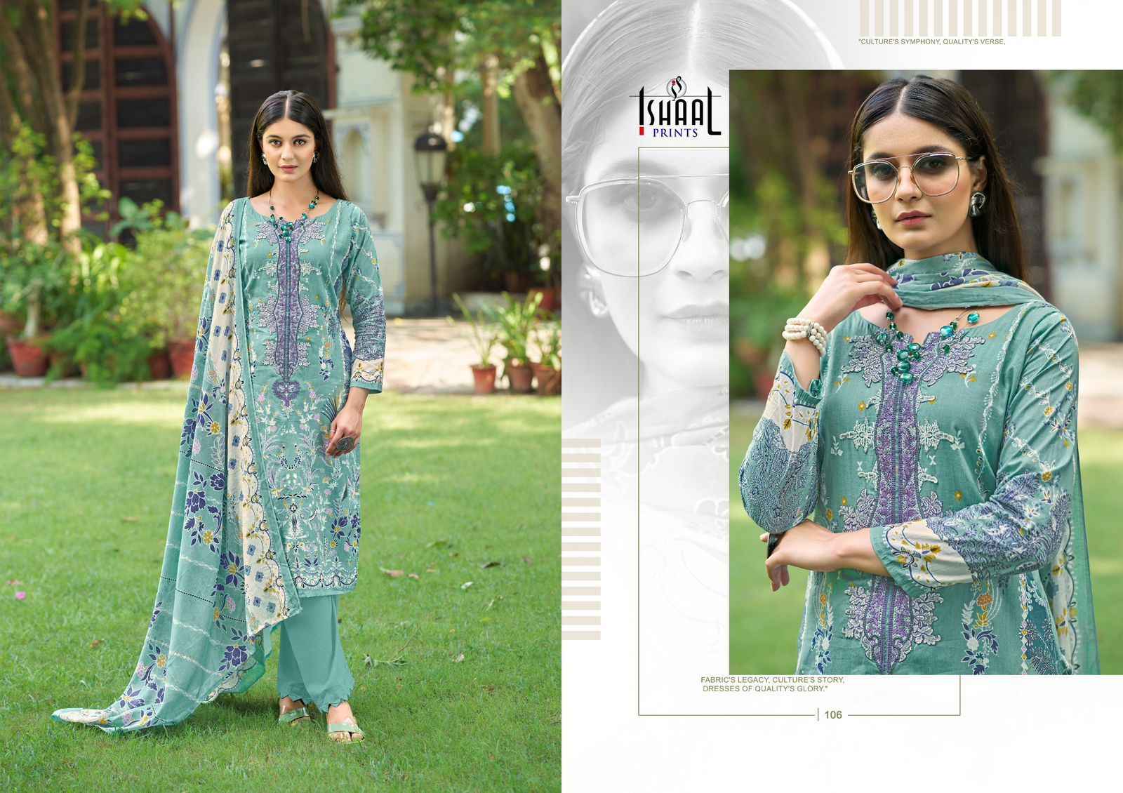 Ishaal Print Maria Vol-1 Cotton Embroidery Dress Material (8 Pc Catalog)