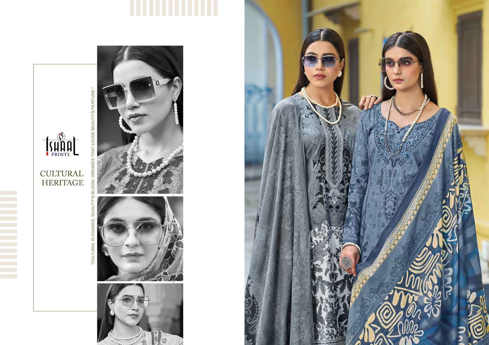 Ishaal Print Maria Vol-1 Cotton Embroidery Dress Material (8 Pc Catalog)