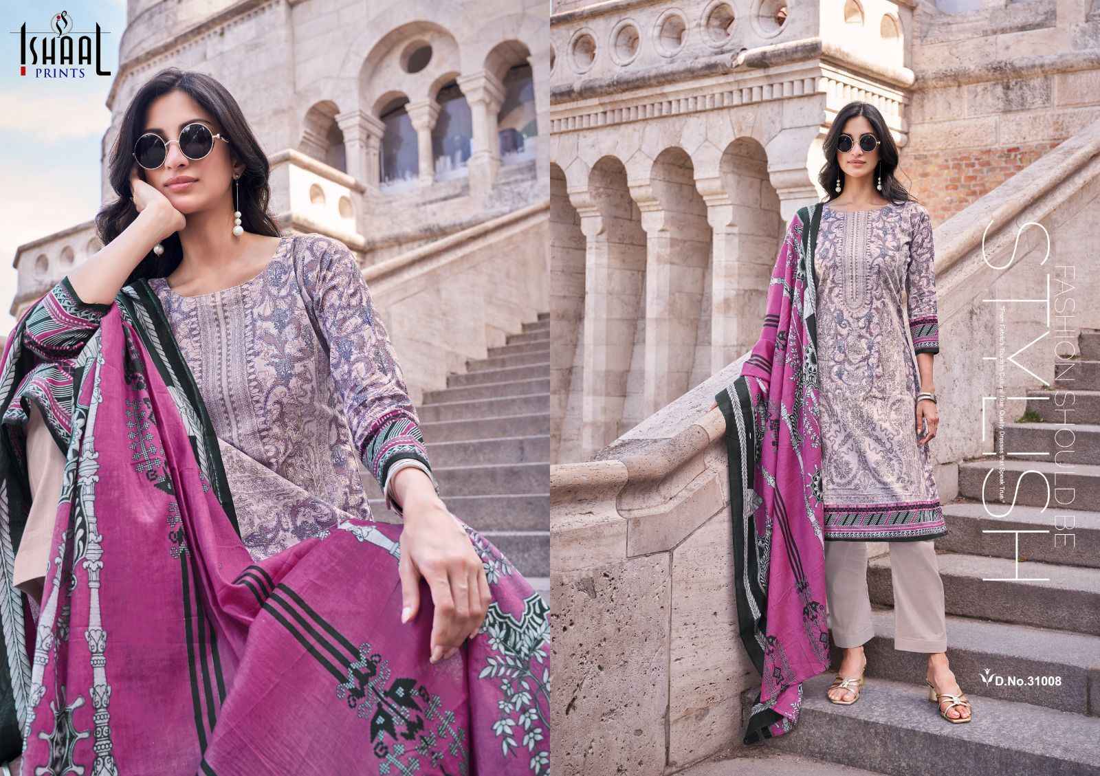 Ishaal Prints Gulmohar Vol-31 Lawn Dress Material (10 Pc Catalouge)