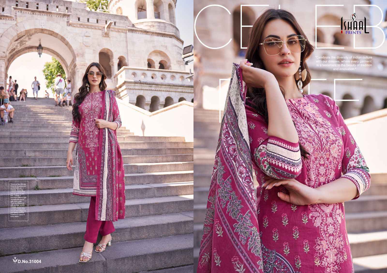 Ishaal Prints Gulmohar Vol-31 Lawn Dress Material (10 Pc Catalouge)