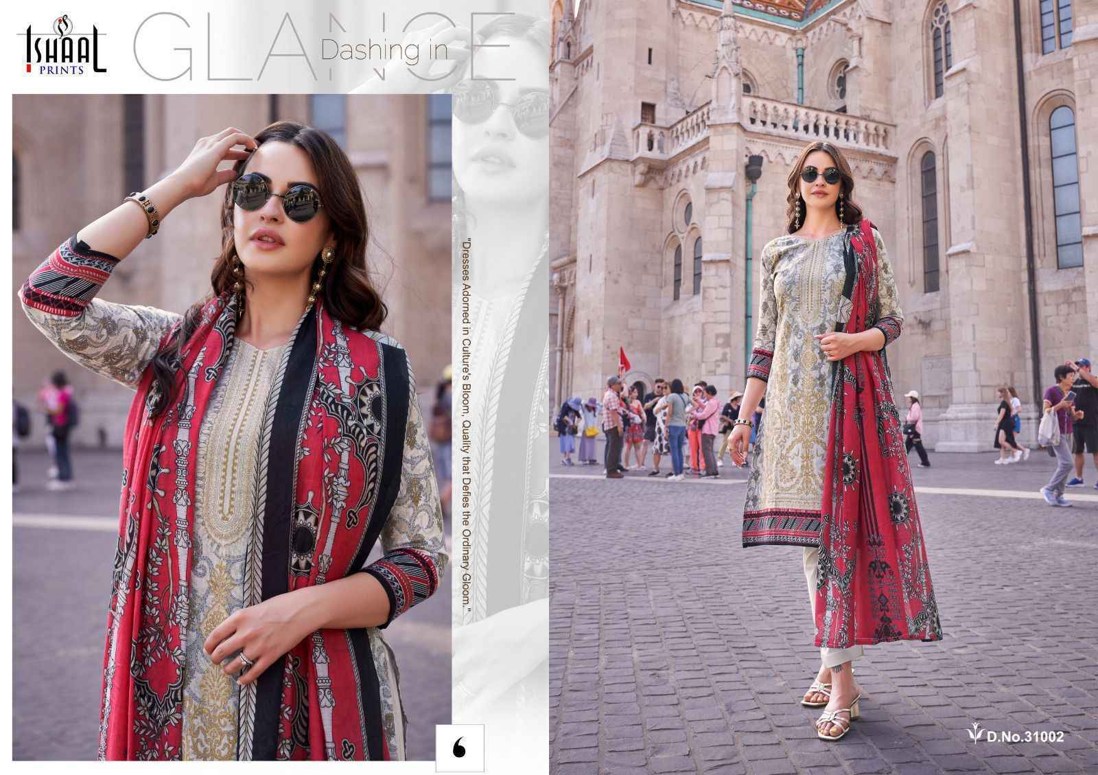 Ishaal Prints Gulmohar Vol-31 Lawn Dress Material (10 Pc Catalouge)