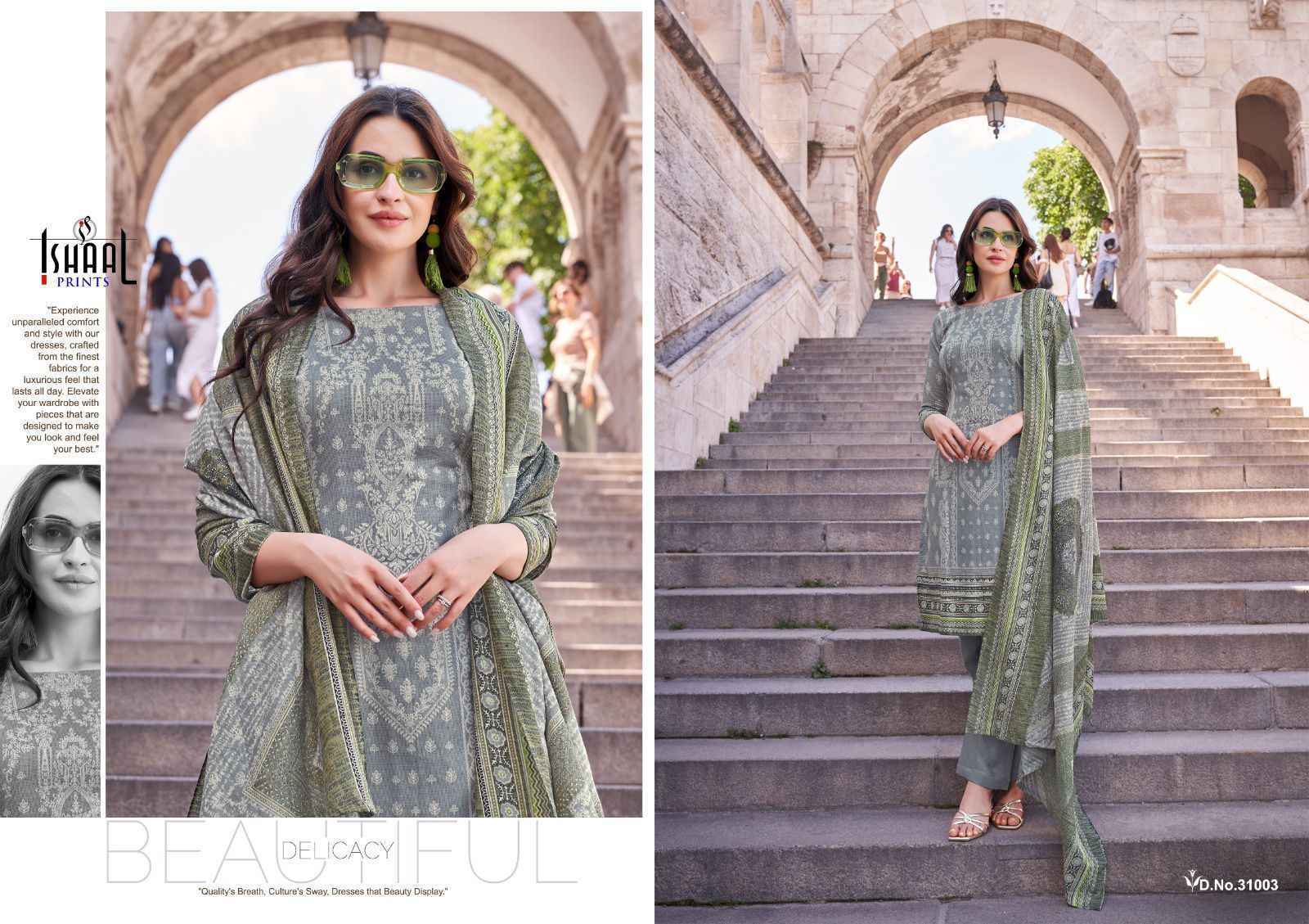 Ishaal Prints Gulmohar Vol-31 Lawn Dress Material (10 Pc Catalouge)