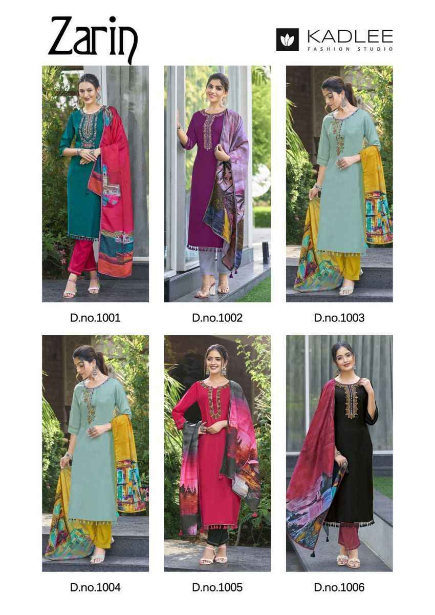 Kadlee Zarin Viscose Readymade Suit (6 pcs Catalogue)