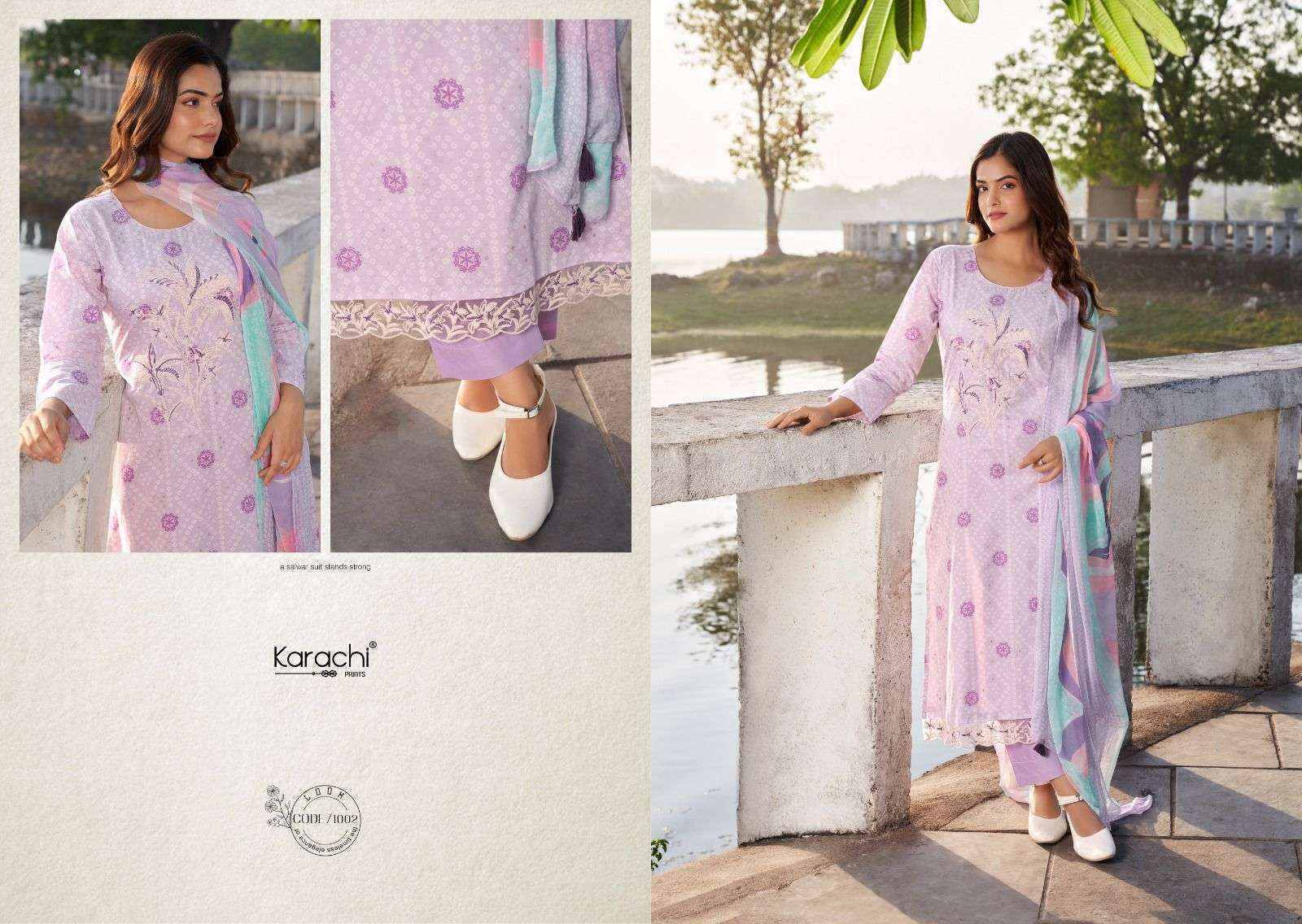 Karachi Prints Kesar Suhana Safar Vol-1 Lawn Cotton Dress Material (6 pcs Catalogue)