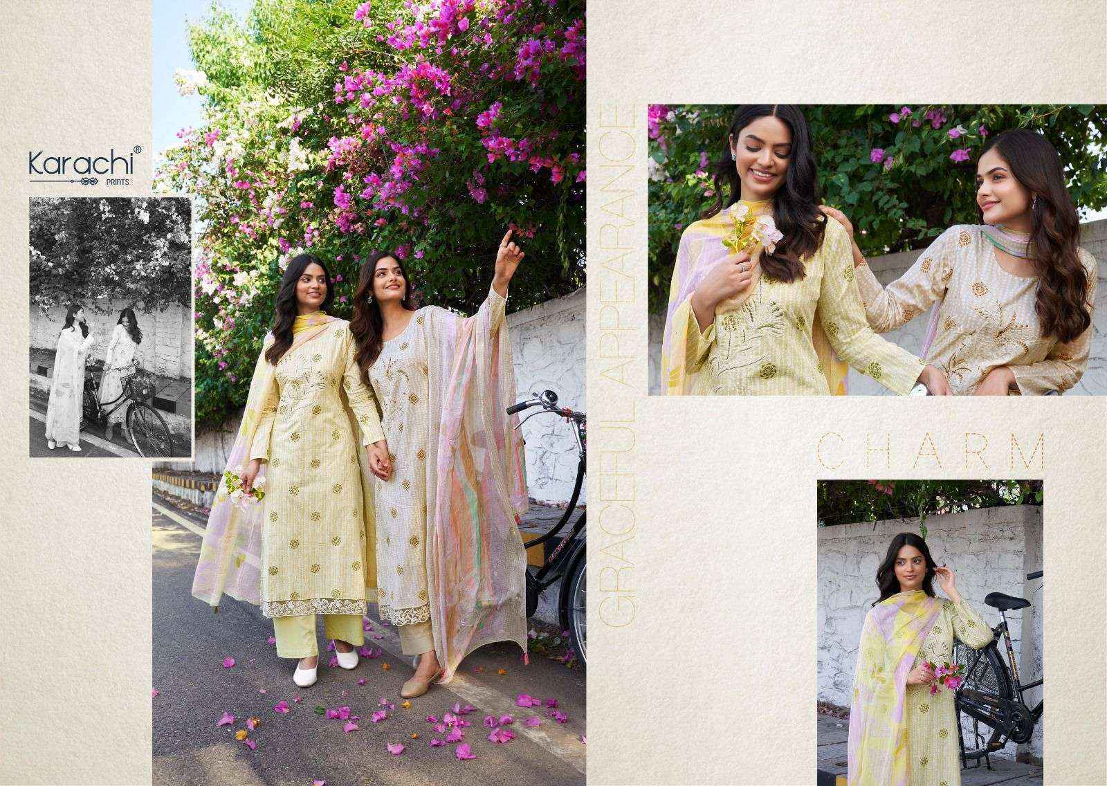 Karachi Prints Kesar Suhana Safar Vol-1 Lawn Cotton Dress Material (6 pcs Catalogue)