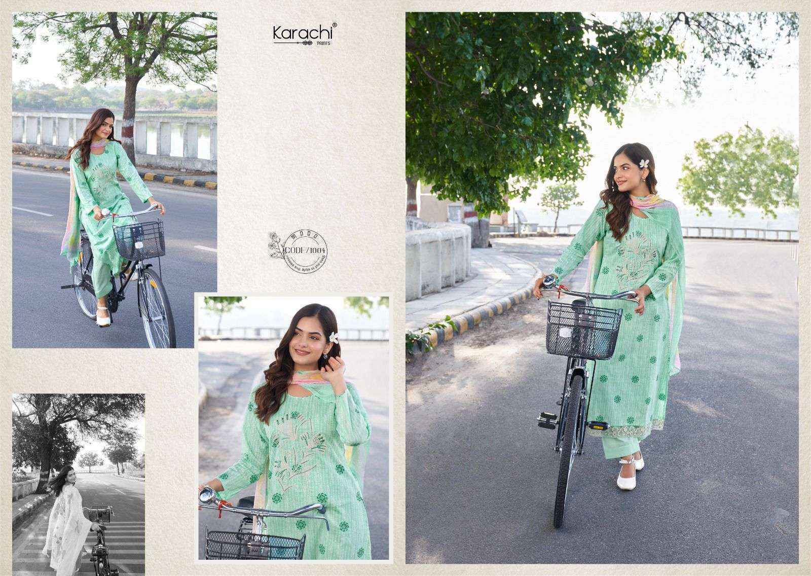 Karachi Prints Kesar Suhana Safar Vol-1 Lawn Cotton Dress Material (6 pcs Catalogue)