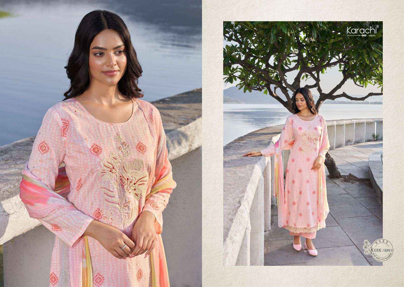 Karachi Prints Kesar Suhana Safar Vol-1 Lawn Cotton Dress Material (6 pcs Catalogue)