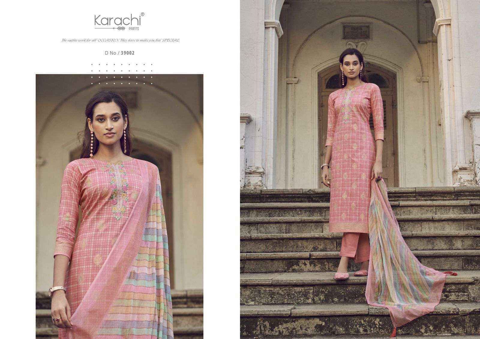 Karachi Prints Maahi Lawn Cotton Dress Material (6 pcs Catalogue)