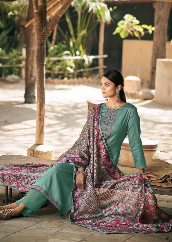 Karachi Prints Patola Pure Viscose Dress Material (6 pcs Catalogue)