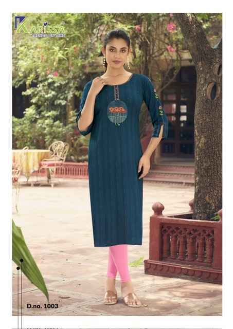 Karissa Charvee Rayon Kurti (6 pcs Cataloue)