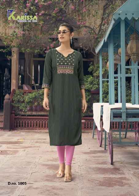 Karissa Charvee Rayon Kurti (6 pcs Cataloue)