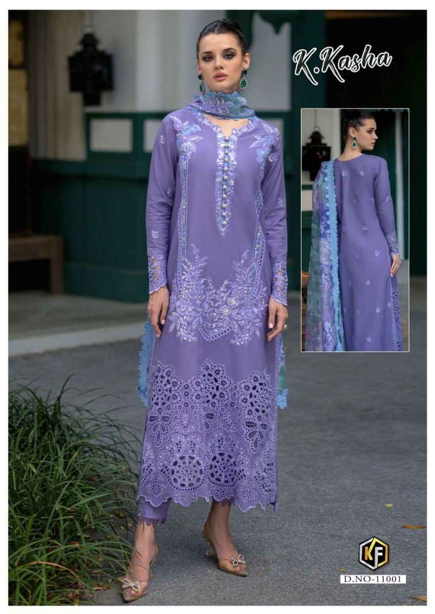 Keval Fab K Kasha Vol-11 Cotton Dress Material (6 pc Cataloge)