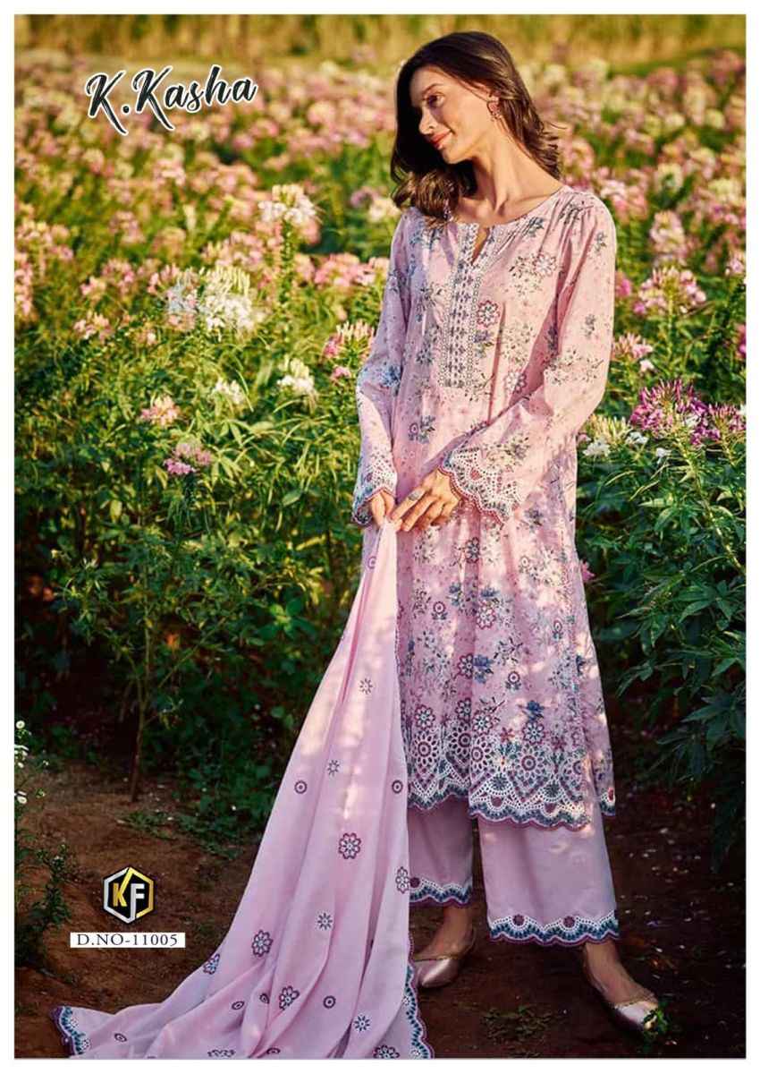 Keval Fab K Kasha Vol-11 Cotton Dress Material (6 pc Cataloge)