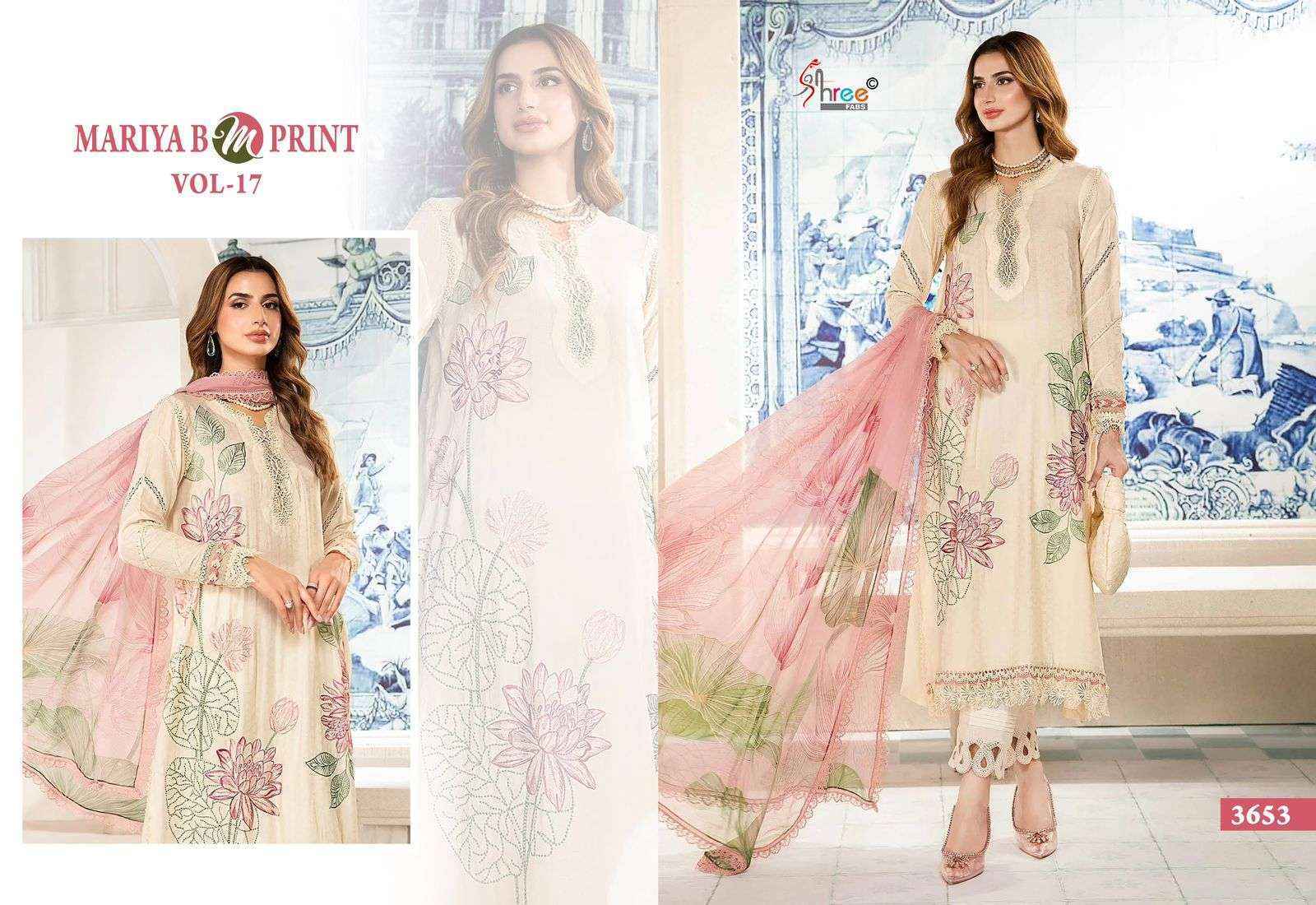 Shree Fabs Mariya B M Print Vol-17 Cotton Dress Material (6 pcs Catalogue)