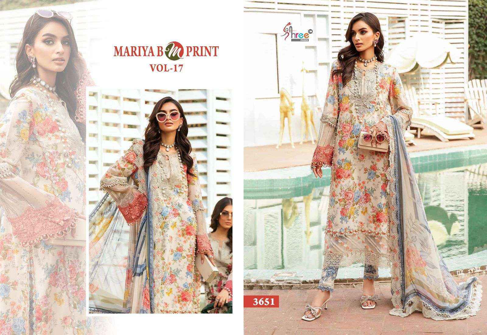 Shree Fabs Mariya B M Print Vol-17 Cotton Dress Material (6 pcs Catalogue)