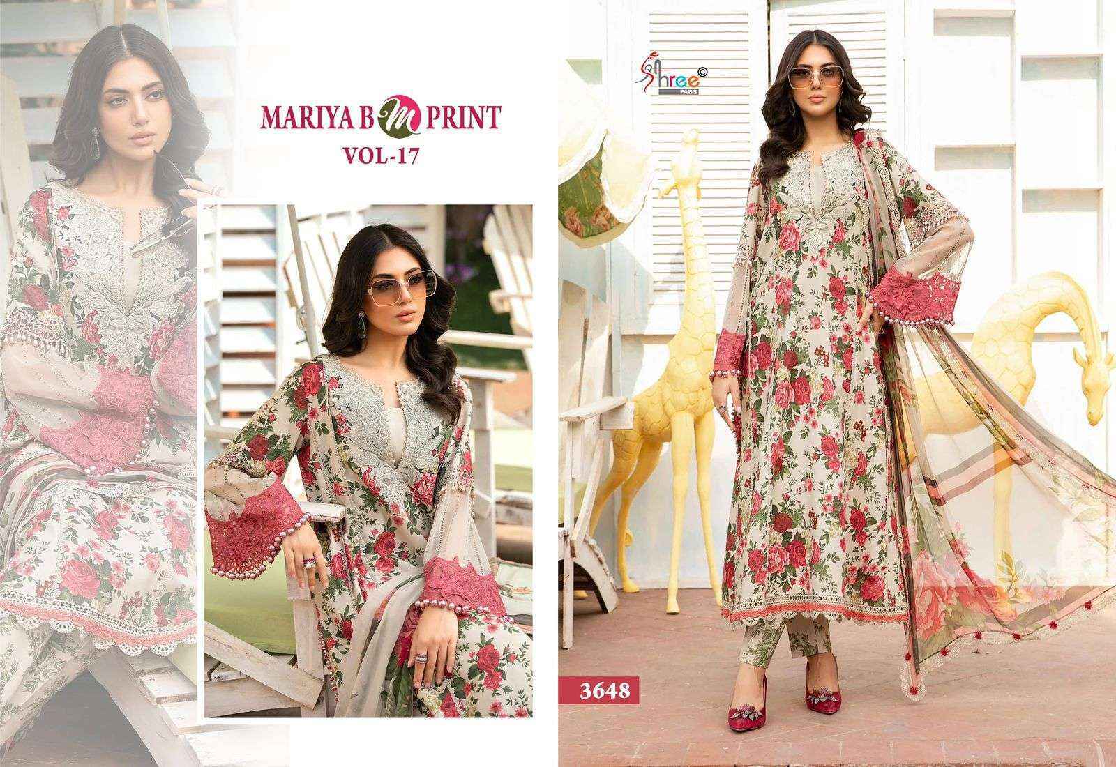 Shree Fabs Mariya B M Print Vol-17 Cotton Dress Material (6 pcs Catalogue)