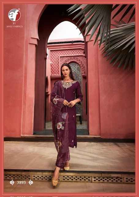 Anju Fab Shehnai Vol-8 Pure Dola Silk Readymade Suit (6 Pc Catalog)