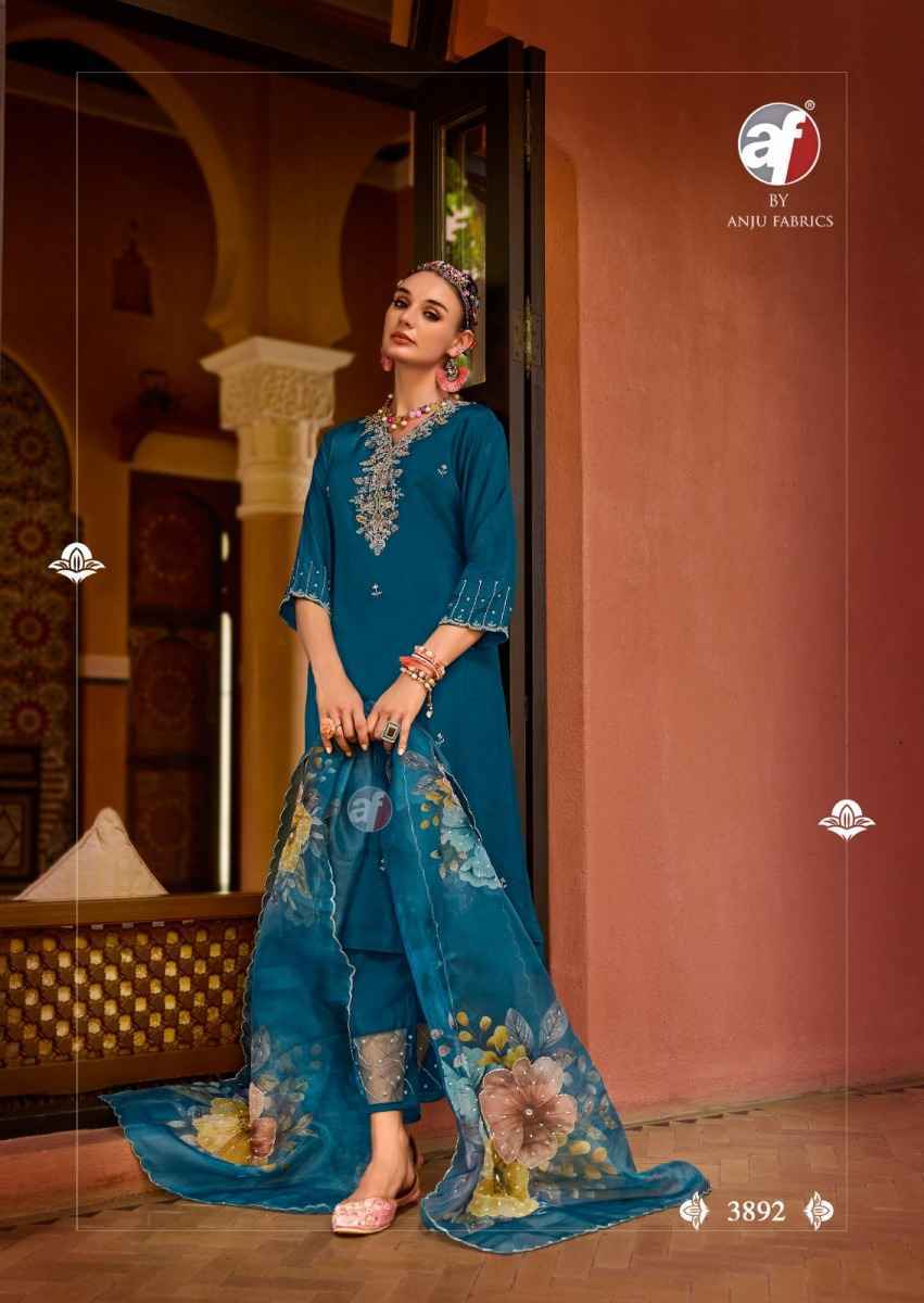 Anju Fab Shehnai Vol-8 Pure Dola Silk Readymade Suit (6 Pc Catalog)