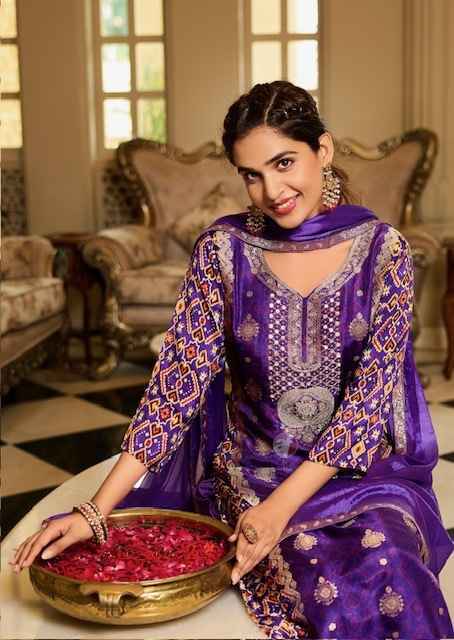 Anju Fabrics Dastoor Vol-6 Jacquard Readymade Suit (4 pcs Catalogue)