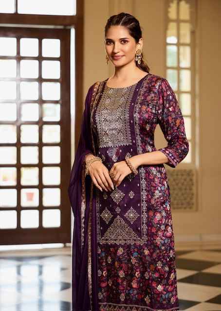 Anju Fabrics Dastoor Vol-6 Jacquard Readymade Suit (4 pcs Catalogue)