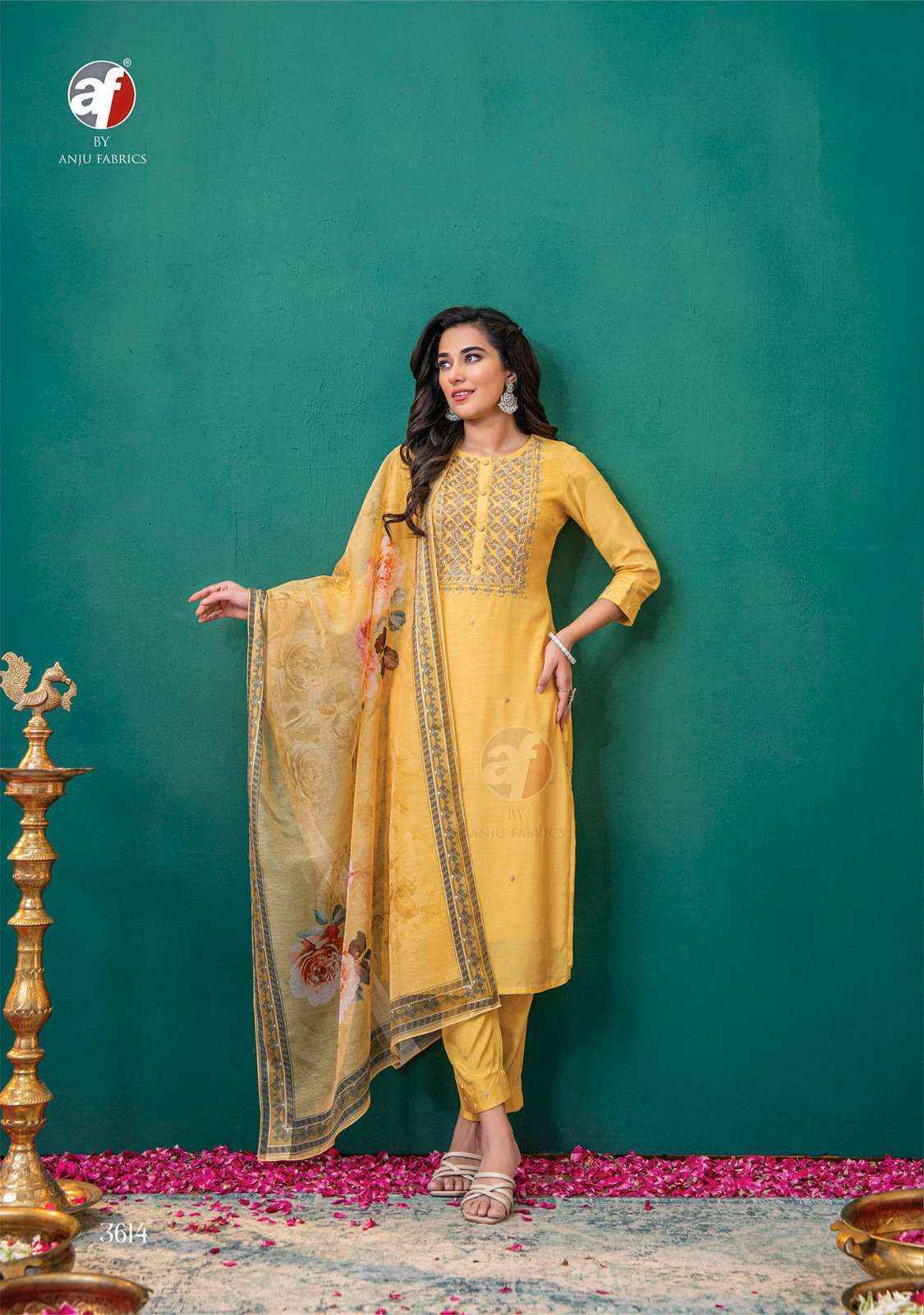 Anju Fabrics Nakhrali Vol-5 Modal Silk Readymade Dress (6 pcs Catalogue)