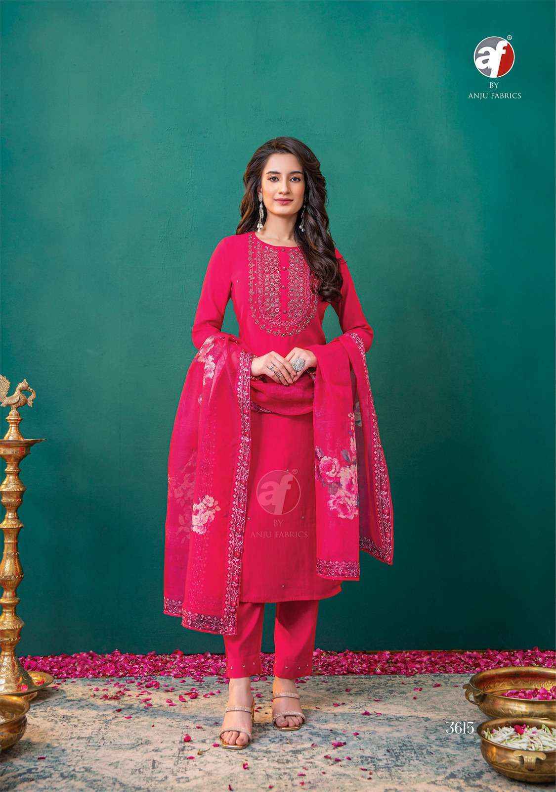 Anju Fabrics Nakhrali Vol-5 Modal Silk Readymade Dress (6 pcs Catalogue)