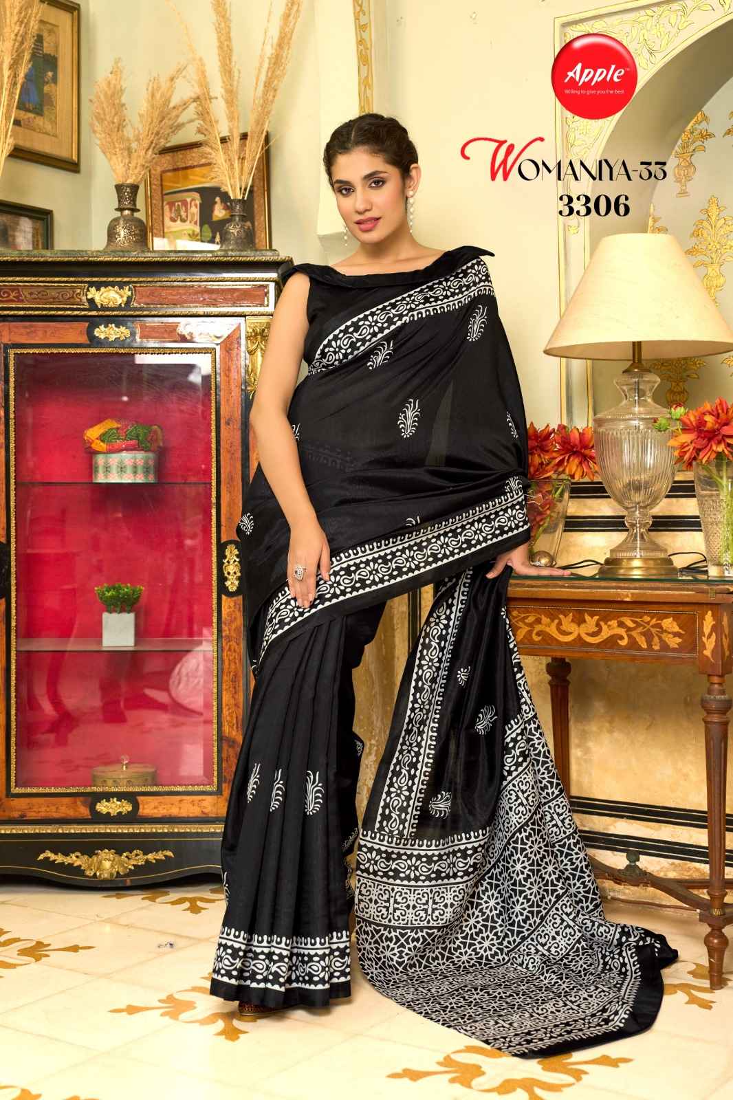 Apple Womaniya Vol-33 Bhagalpuri Saree (12 Pc Catalog)