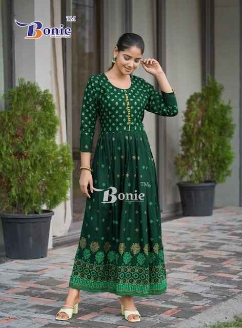 Bonie Aanchal Vol-4 Rayon Kurti (8 pcs Catalogue)