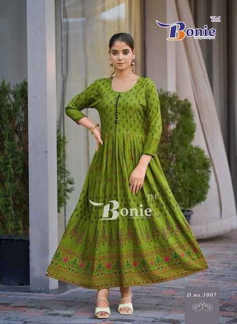 Bonie Aanchal Vol-4 Rayon Kurti (8 pcs Catalogue)