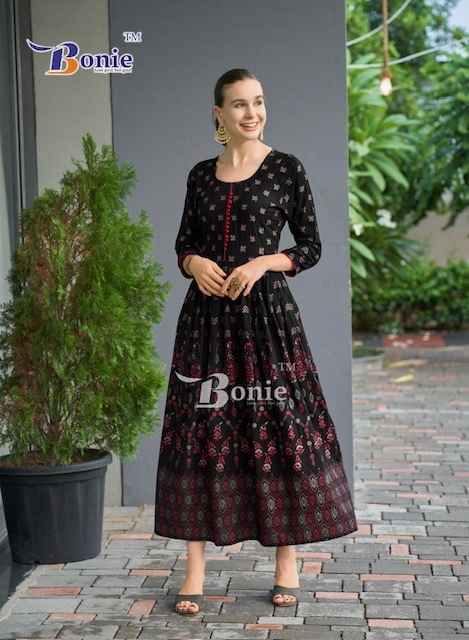 Bonie Aanchal Vol-4 Rayon Kurti (8 pcs Catalogue)